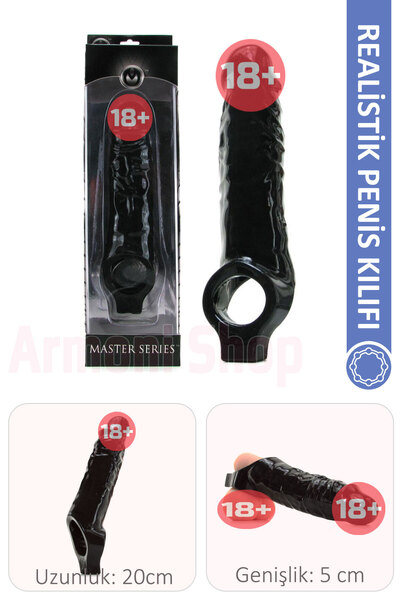 En ve Boy Artırıcı, Esnek, Realistik Penis Kılıfı
