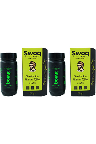 SWOQ SAÇ ŞEKİLLENDİRİCİ PUDRA WAX NO:1 20 GR X2ADET