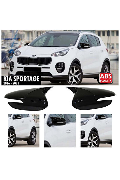 MKG Otomotiv Kia Sportage Batman Yarasa Ayna Kapağı Sinyalli Piano Black 2016...