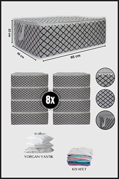 Nanteks 8 Adet Büyük Boy Bazaaltı Hurç Giysi Yastık Hurcu Düzenleyici Saklama...