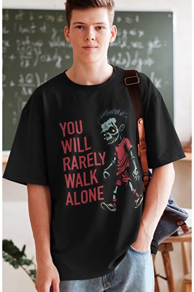 Fuddy Moda Unisex fudbal Štampano T-shirt - Retko ćete hodati sami