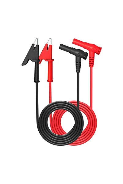 Koodmax - 1 Çift 1000V 15A Krokodil Banana Yüksek Akım Multimetre Test Probu - Krokodil Test Kablosu