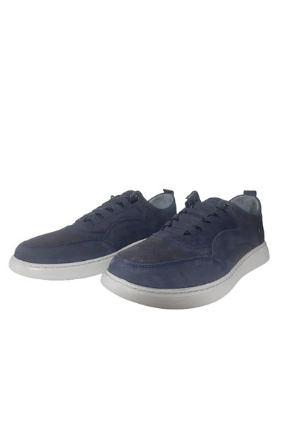 Golden Navy Blue Beta Suede - Κομψά ανδρικά παπούτσια με ορθοπεδική σόλα gldn65-7