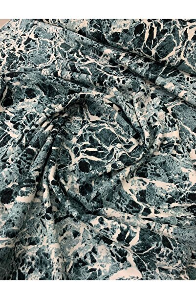 Evimmis Pamuklu Viskon Kumaş Mermer Desen Elbiselik Eteklik Şalvarlık Çift En (150 Cm)