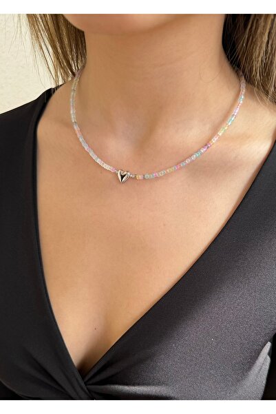 takıtarzım Bombe kalp silver kadın kolye