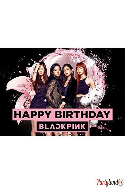 PartylandTR Blackpink 33*48 cm Doğum Günü Karton Poster