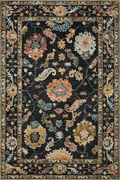 Rugs Modern Halı Vintage διακοσμητικό χαλί με μαύρο θεματικό μοτίβο και έθνικ...