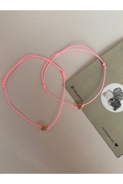 Ben Aleina Kalpli 2 ‘li pembe şans bilekliği - Dostluk
