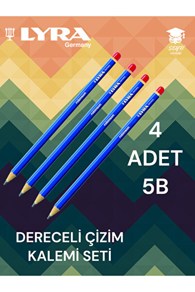 SEYFİKİRTASİYE مجموعة أقلام رسم متدرجة مكونة من 4 قطع من أقلام الرسم الرصاص ل...