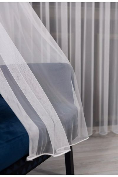 yağmur zebra Grek Modern Tulle Curtain - 1/2 Sparse Pleat Pinterest Style Model