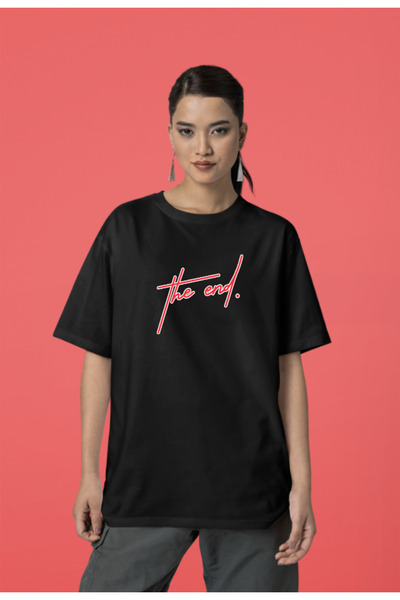 hello tekstil Tricou oversize din bumbac - The End Printed