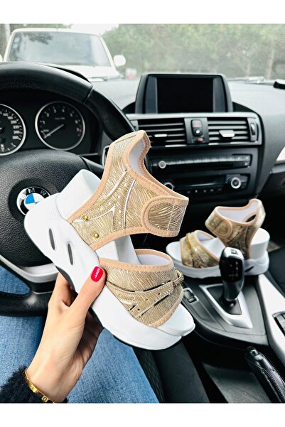Asya Dolgu topuklu spor ayakkabı sandalet