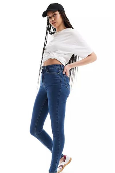 ModaDeniz Jeans -High Waist Skinny Leg Skinny Lycra Jeans Trousers