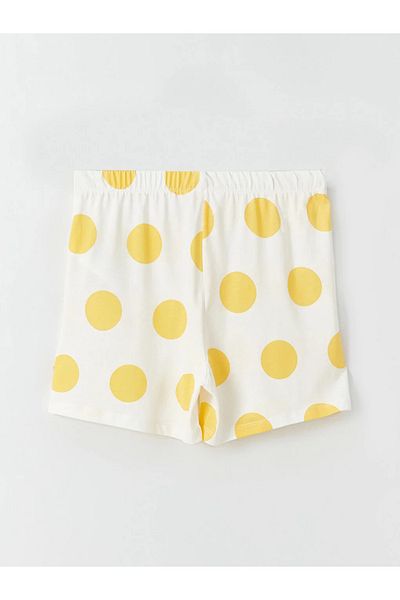 LC Waikiki LCW DREAM Pajamas Set for Women - Shirt Collar, Polka Dot, Short Sleeve, Shorts