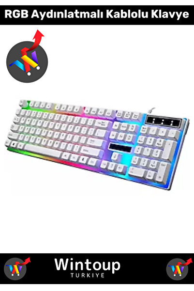 Wintoup TK-03 Gaming Rgb Işıklı Kablolu Q Klavye Game Oyuncu Klavyesi