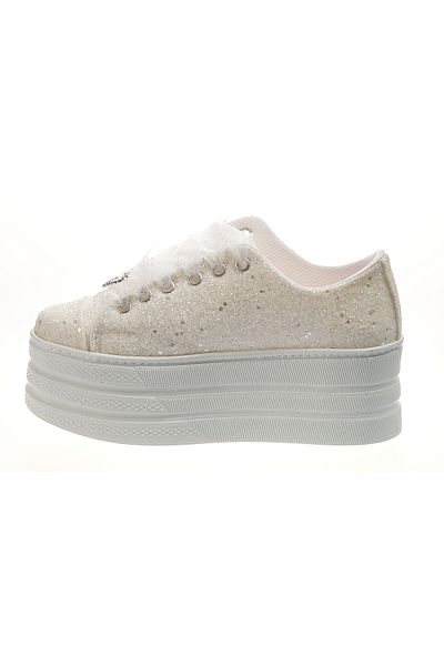 Ayakkabı Tutkusu Stilo ® Pantofi cu platformă plată de 7 cm pentru mireasă alb catifelat Extrem de confortabil