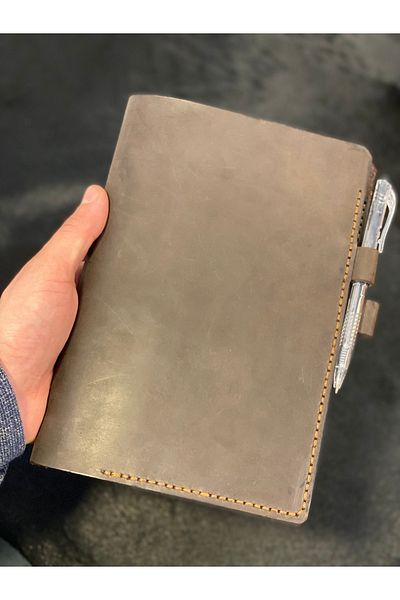 MAT Deri A5 Notepad Organizer Genuine Leather Notebook Container Handmade (with Notebook Gift)