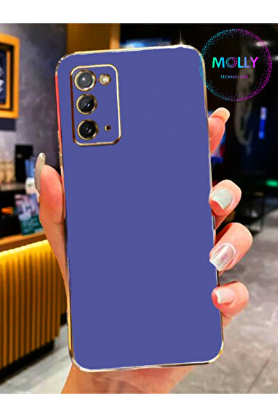 Molly Technology حافظة سيليكون فاخرة لهاتف سامسونج جالاكسي نوت 20 بحواف زرقاء...