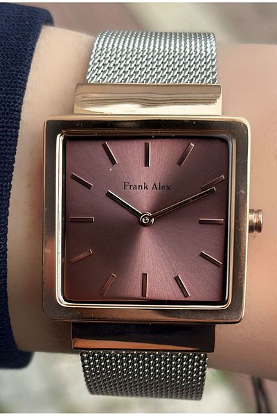 Frank Alex FA24427H.043 Silver Color Straw Cord 3 Atm Waterproof Kadon Wristwatch