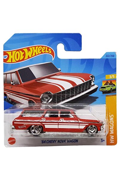 HOT WHEELS 64 Chevy Nova Wagon 3/5 222/250 Model Araba