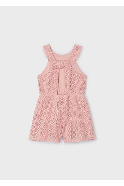 MAYORAL Girl's Pink Laced Jumpsuit 03862-081