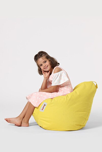 EARMUT Premium Çocuk Armut Koltuk Sarı