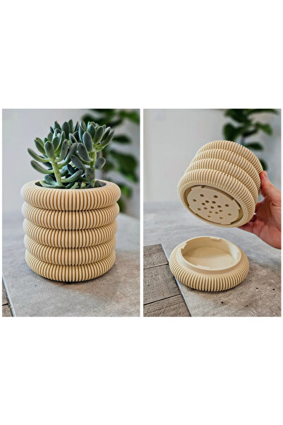 Macco saksı modern çizgiler taşıyan  şık tasarımlı