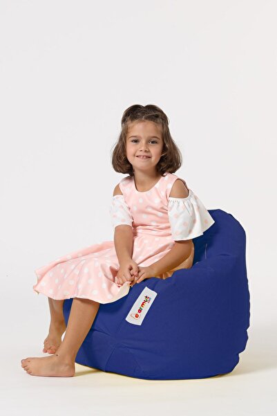 EARMUT Premium Çocuk Armut Koltuk Mavi