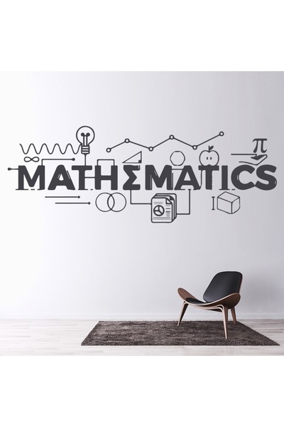 Modatools Matematik Sembolleri Matematik Sınıfı Dekoratif Duvar Sticker Çıkar...
