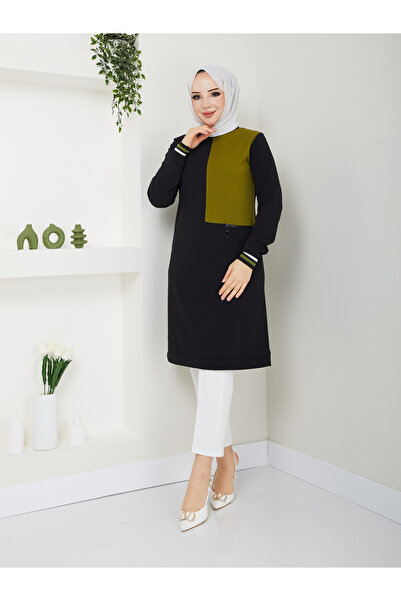 BELLİNA Kadın Mevsimlik Krep Kumaş Tunik