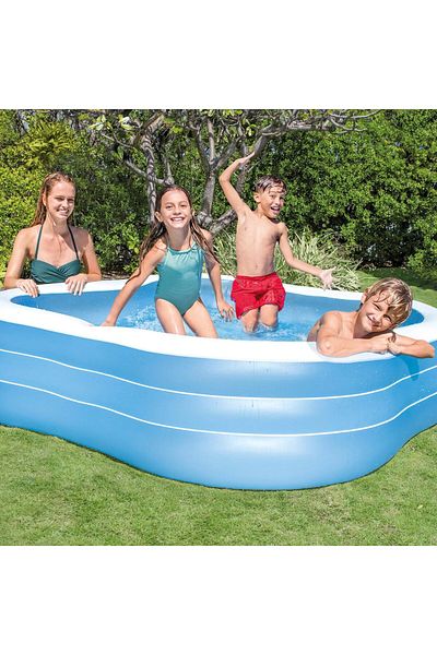 MAGIC TOYS Mavi Renkli Şeffaf Pencereli Havuz 57495 229x229x56Cm