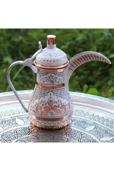 Sonay Bakırcılık وعاء قهوة ميرا نحاسي سميك 1.2 ملم 900 مل