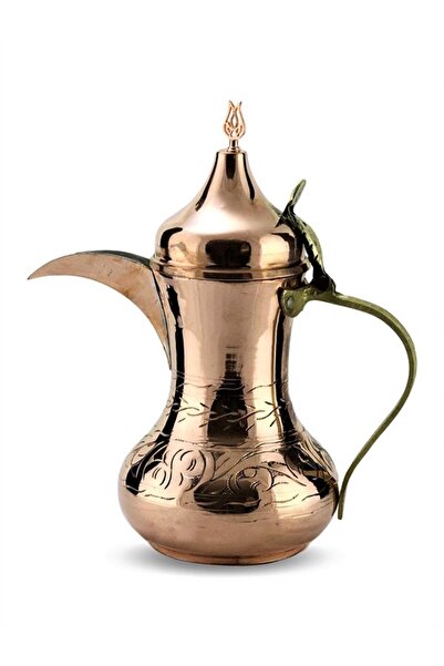 Sonay Bakırcılık Mırra Küçük Boy Bakır Arap Çaydanlık Sütlük 300 Ml