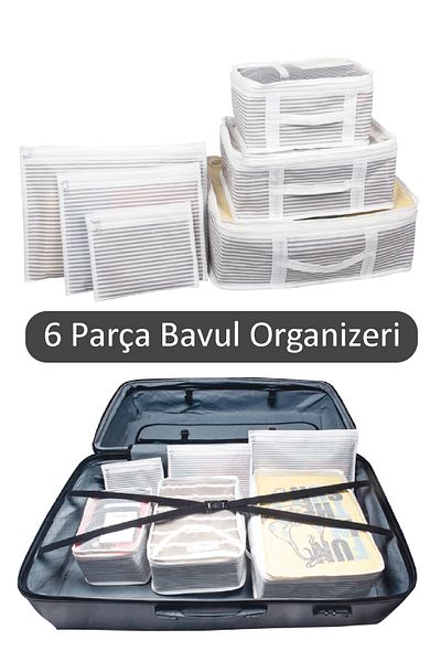 Emofom Suitcase Organizer 6 Pieces Suitcase Organizer