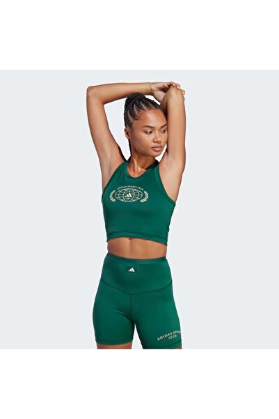 adidas Maiou sport cu imprimeu, tip crop