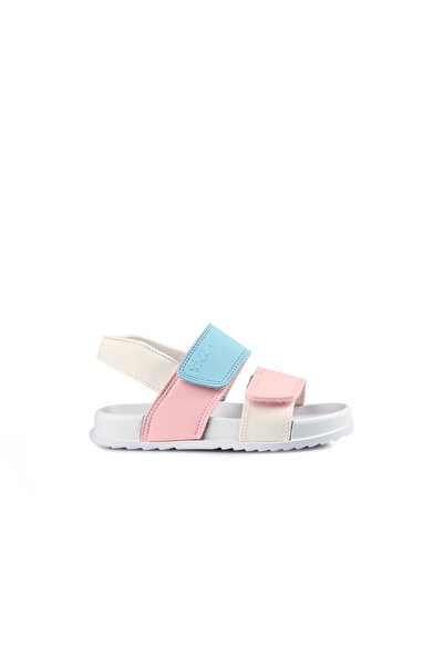 Vicco Girls' Krixi Booties Phylon Sandals-White-Pink