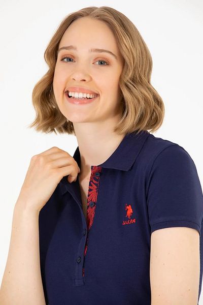 U.S. Polo Assn. Γυναικείο μπλουζάκι Basic Polo Neck G082SZ011.0001567809 TEXTORY CLOTHING