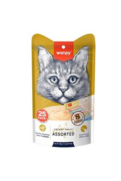 Wanpy Karışık Sıvı Kedi Ödül Maması 25x14gr ( 1 ADET )