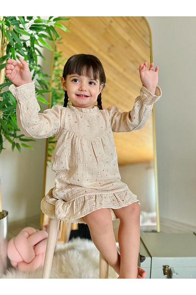 Kids فستان فتاة مسلمة - تصميم نجمي