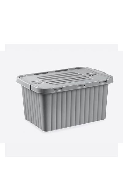 RNL04 33 Liter Gray Color Split Box Plastic Storage Box - RNL-DNY2012GREY