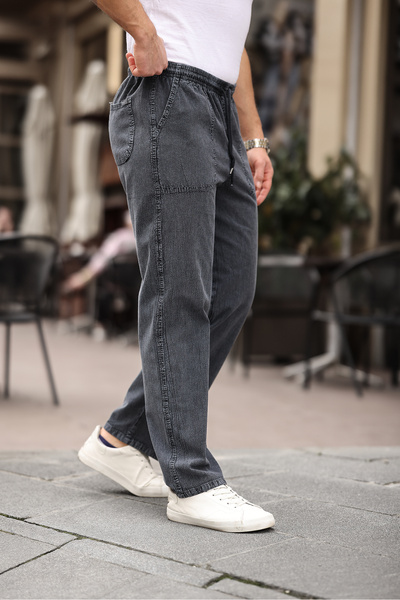 Minharir بنطلون كتان صيفي للرجال