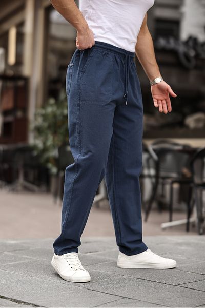 Minharir Men's Summer Linen Trousers