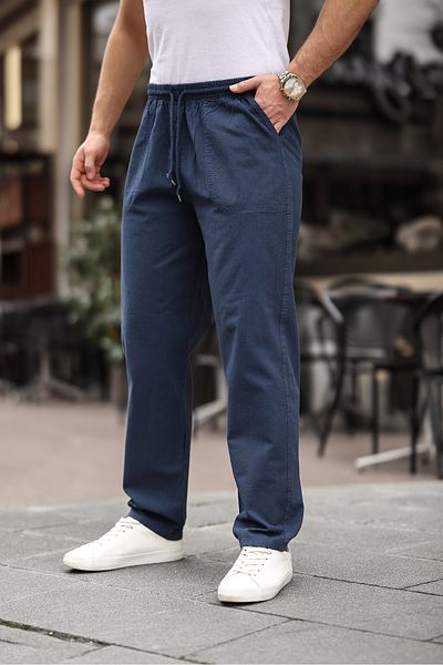 Minharir Men's Summer Linen Trousers