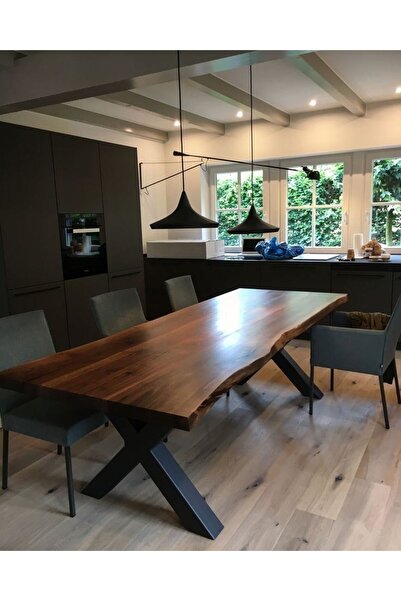 shardywood Ahşap Ceviz Mutfak Yemek/Toplantı Masası