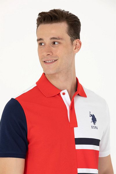 U.S. Polo Assn. Tricou roșu pentru bărbați ELIFFU BUTIKHOME
