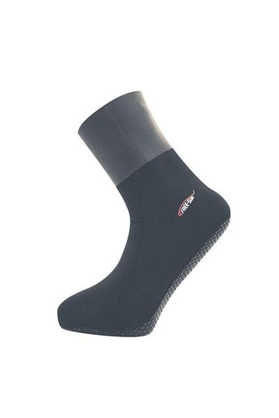 Free-Sub 3mm Black Smooth Ankle Non-Slip Sole Diving Socks Size L