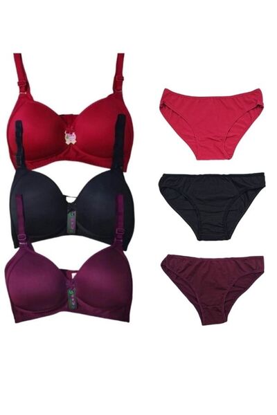 BEYAZTOPTAN مجموعة حمالة صدر مجمعة للراديو مكونة من 3 قطع