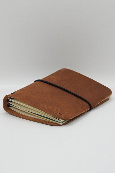 Norwegia Smögen - %100 Hakiki Deri Pasaport Kılıfı - 3 Defter Hediye - Taba
