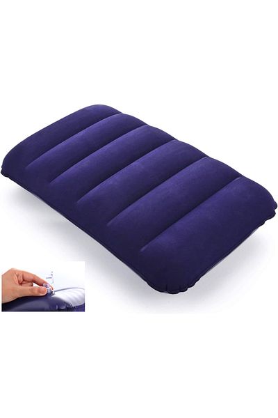 Boldy Inflatable Travel Pillow - Camping Pillow - Beach Pillow - Inflatable Pillow - Orthopedic Inflatable Pillow Velvet