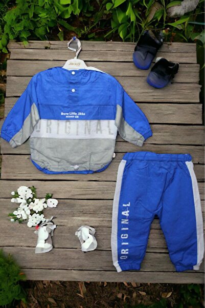 Jikko Baby Brave Little Jikko 2li Yağmurluk Unisex 6 - 12 - 18 Aylık Bebek Takımı